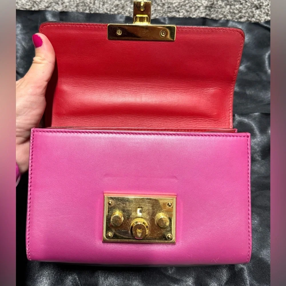 Gucci Supreme padlock small shoulder/crossbody bag